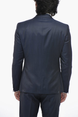 CC COLLECTION 3-Teiliger Anzug Aus Schurwolle Mit Spitzrevers