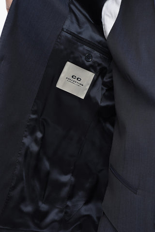 CC COLLECTION 3-Teiliger Anzug Aus Schurwolle Mit Spitzrevers
