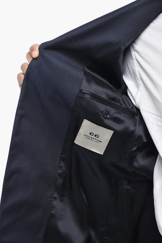CC COLLECTION 버진 울 정장 피크 라펠