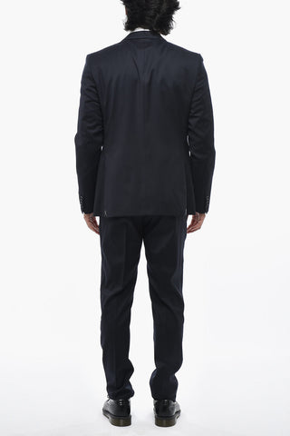 CC COLLECTION Slim Fit Virgin Wool Suit with Classic Lapel