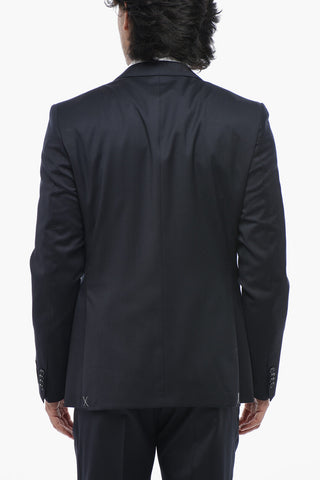 CC COLLECTION Slim Fit Virgin Wool Suit with Classic Lapel