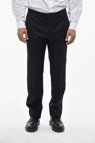 3-Piece Virgin Wool Suit With Satin Peak Lapel