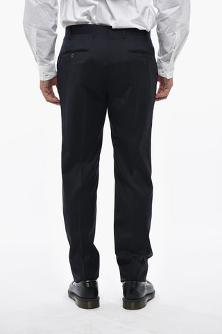 3-Piece Virgin Wool Suit With Satin Peak Lapel