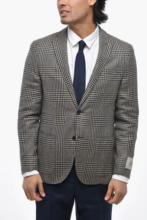CC COLLECTION Half-Lined Houndstooth Blazer