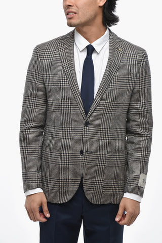 CC COLLECTION Half-Lined Houndstooth Blazer
