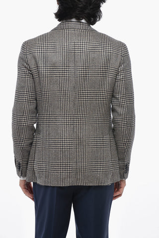 CC COLLECTION Half-Lined Houndstooth Blazer