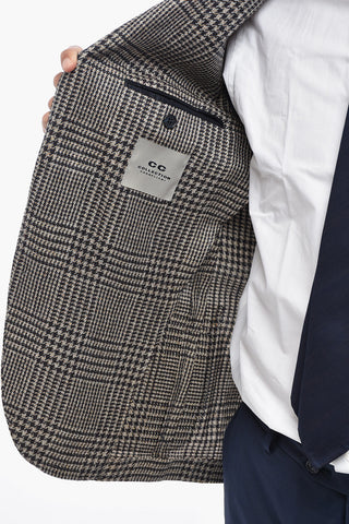 CC COLLECTION Half-Lined Houndstooth Blazer