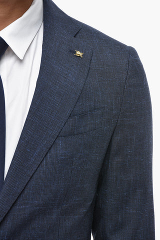 CC COLLECTION Abito a Due Bottini a Quadri District con Revers Classico