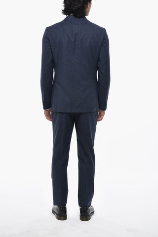 CC COLLECTION Abito a Due Bottini a Quadri District con Revers Classico