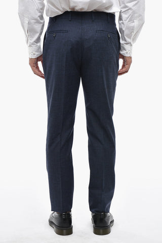 CC COLLECTION Abito a Due Bottini a Quadri District con Revers Classico