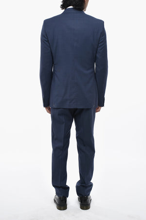 CC COLLECTION 3-Piece Virgin Wool Suit With Flap Pockets
