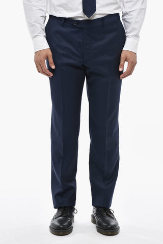 CC COLLECTION Abito a Due Bottoni in Lana Vergine con Revers a Lancia
