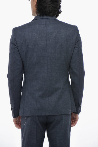 CC COLLECTION 3-Piece Virgin Wool-Blend Suit With Flap Pockets