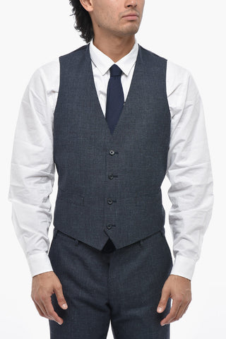 CC COLLECTION 3-Piece Virgin Wool-Blend Suit With Flap Pockets