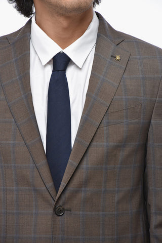 CC COLLECTION Anzug aus Schurwolle mit Karomuster