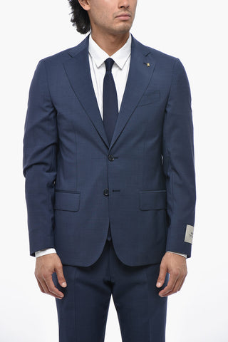 CC COLLECTION Virgin Wool Suit with Flap Pockets