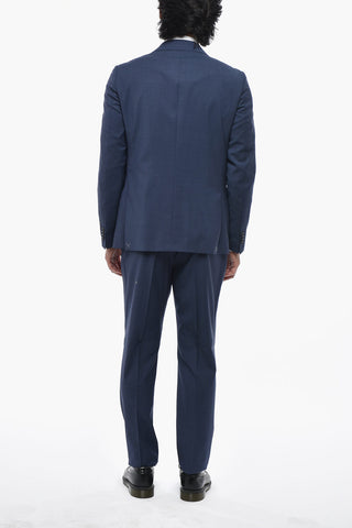 CC COLLECTION Virgin Wool Suit with Flap Pockets