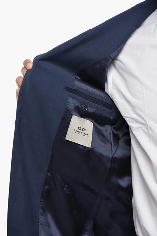 CC COLLECTION Virgin Wool Suit with Flap Pockets