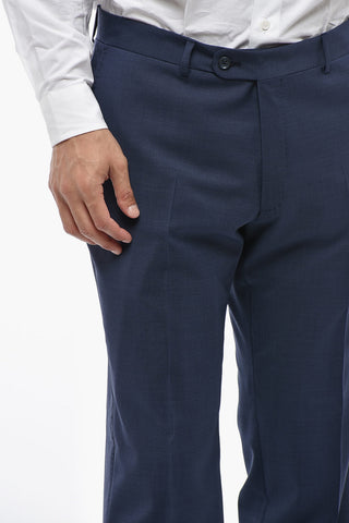 CC COLLECTION Virgin Wool Suit with Flap Pockets