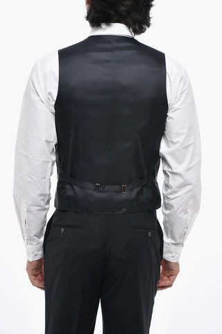 CC COLLECTION Abito 3 Pezzi in Misto Seta Jacquard con Rever a Lancia