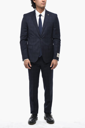CC COLLECTION Anzug aus Schurwolle mit District-Check-Muster