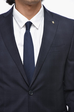 CC COLLECTION Anzug aus Schurwolle mit District-Check-Muster