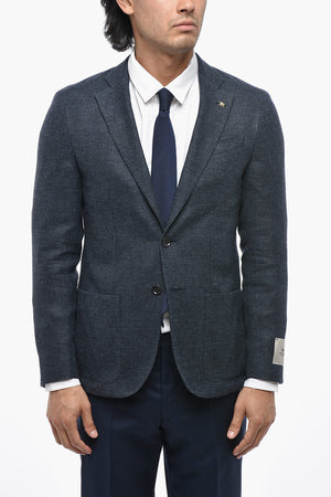 CC COLLECTION Blazer aus Wollmischung mit aufgesetzten Taschen