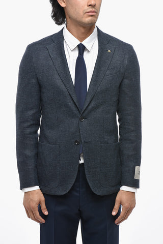 CC COLLECTION Blazer aus Wollmischung mit aufgesetzten Taschen