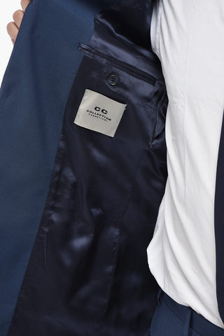 CC COLLECTION Anzug mit zwei Knöpfen aus reiner Schurwolle mit klassischem Revers
