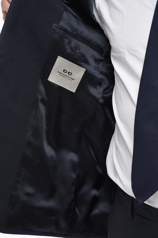 CC COLLECTION Mohair-Blend Suit with Flap Pockets