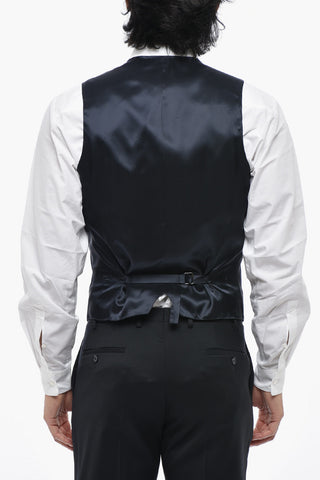 CC COLLECTION 3-Piece Virgin Wool Suit With Classic Notch Lapel