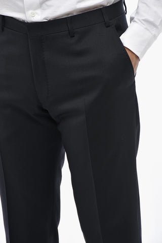 CC COLLECTION 3-Piece Virgin Wool Suit With Classic Notch Lapel