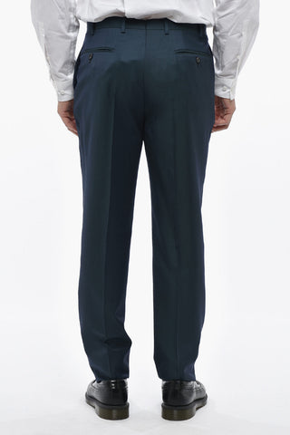 CC COLLECTION 3-Piece Virgin Wool Suit With Welt Pockets