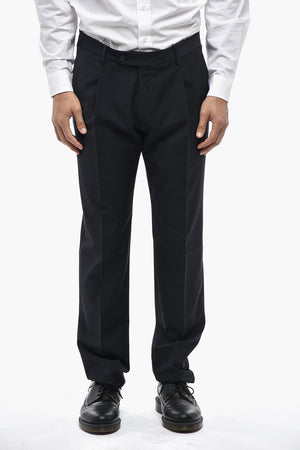 CC COLLECTION Two-Button Virgin Stretch Wool Suit