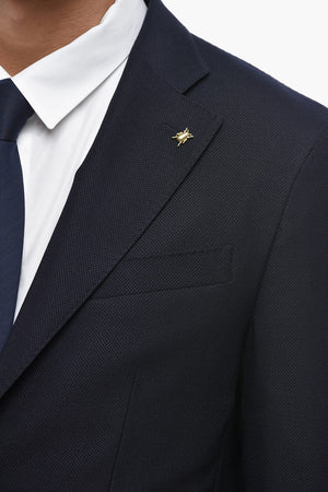 CC COLLECTION Blazer Sfoderato in Lana Vergine con Tasche a Toppa
