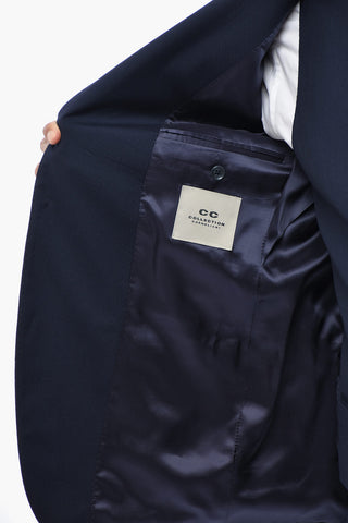 CC COLLECTION 3피스 버진 울 수트 피크 라펠