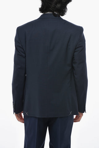 CC COLLECTION Halbgefütterter Blazer aus Schurwolle mit Pattentaschen
