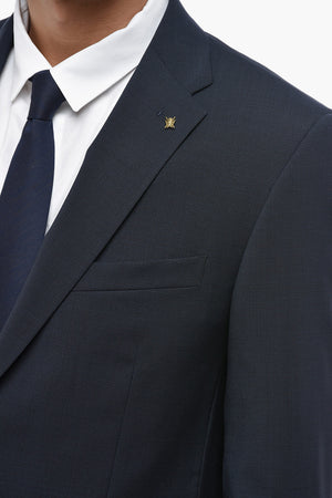 CC COLLECTION Halbgefütterter Blazer aus Schurwolle mit Pattentaschen