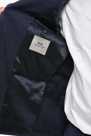 CC COLLECTION Halbgefütterter Blazer aus Schurwolle mit Pattentaschen