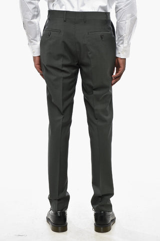 CC COLLECTION Single-Breasted Mohair-Blend Suit with Flap Pockets