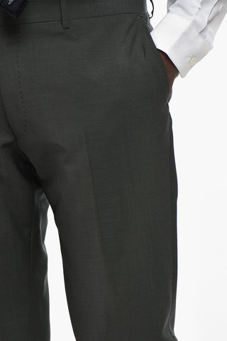 CC COLLECTION Single-Breasted Mohair-Blend Suit with Flap Pockets