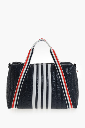 Borsa Tote in Nylon Con Stemma Iconico