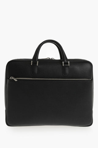Saffiano Leather Laptop Bag With Double Handles