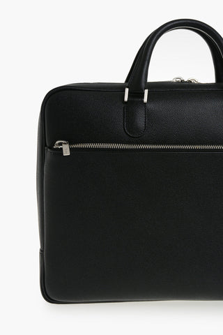 Saffiano Leather Laptop Bag With Double Handles