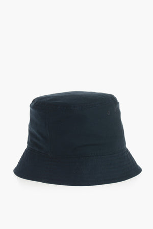 Cappello Bucket In Cotone Con Logo ricamato