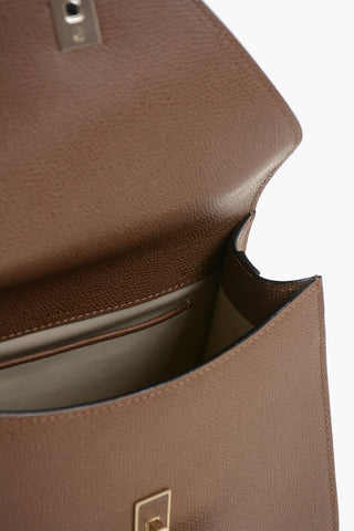 Saffiano Leather Mini Bag With Gold-Effect Details
