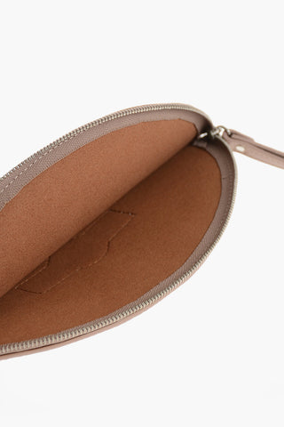 무지 해머드 가죽 클러치
