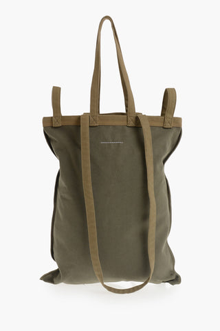 MM6 Baumwoll-Tote-Bag mit Velours-Logo