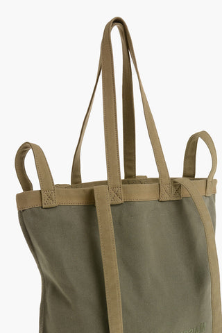 MM6 Baumwoll-Tote-Bag mit Velours-Logo