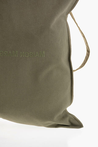 MM6 Baumwoll-Tote-Bag mit Velours-Logo